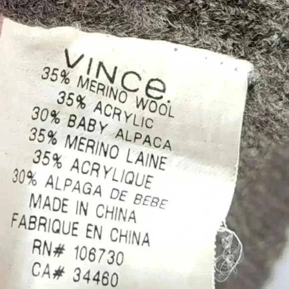 Vince Knit Cardigan Sweater Wool Alpaca Blend M - Picture 6 of 6